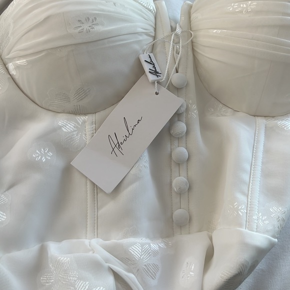 COPY - Adeirlina ANNA MIDI white DRESS - Picture 5 of 5